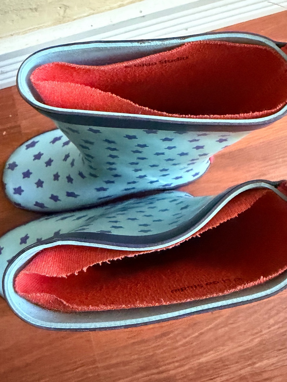Bluey Light Blue Kids Rain Boots with Star Pattern - Picture 6 of 6